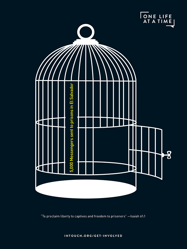 Print Ad for Messengers Sent to El Salvador Prisons